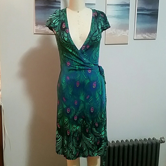 H&M Dresses & Skirts - Matthew Williamson for H&M Peacock wrap dress